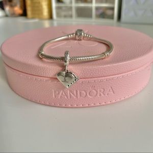 Pandora Grand Piano Heart Dangle Charm